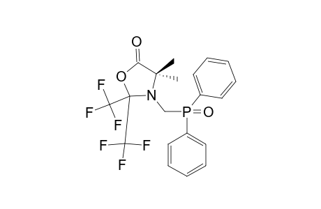 2,2-BIS-(TRIFLUOROMETHYL)-4,4-DIMETHYL-3-(DIPHENYLPHOSPHINOYL)-METHYL-1,3-OXAZOLIDIN-5-ONE