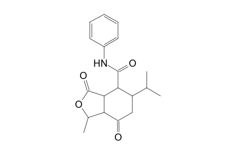 1-Methyl-5-isopropyl-4-(phenylamino)carbonyloctahydroisobenzofuran-3,7-dione