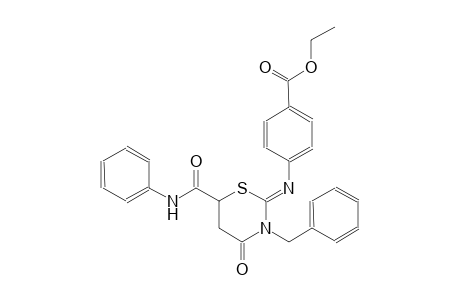 ethyl 4-{[(2Z)-6-(anilinocarbonyl)-3-benzyl-4-oxotetrahydro-2H-1,3-thiazin-2-ylidene]amino}benzoate