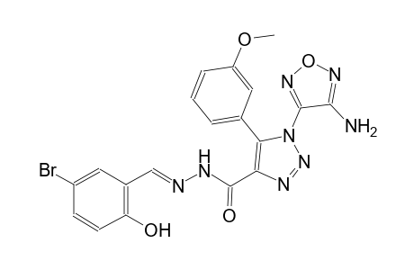 1-(4-amino-1,2,5-oxadiazol-3-yl)-N'-[(E)-(5-bromo-2-hydroxyphenyl)methylidene]-5-(3-methoxyphenyl)-1H-1,2,3-triazole-4-carbohydrazide