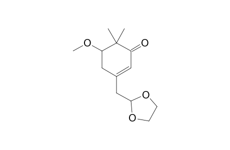 3-(1,3-DIOXOLAN-2-YL)-METHYL-5-METHOXY-6,6-DIMETHYLCYCLOHEX-2-ENONE