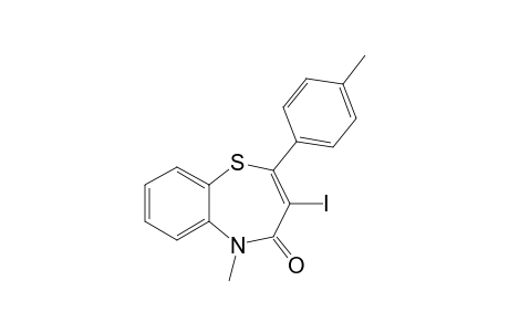 5-Methyl-3-iodo-2-p-tolylbenzo[b][1,4]thiazepin-4(5H)-one