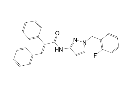 (2E)-N-[1-(2-fluorobenzyl)-1H-pyrazol-3-yl]-2,3-diphenyl-2-propenamide