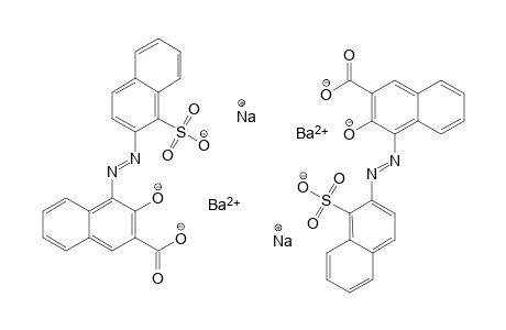 2-Naphthalenecarboxylic acid, 3-hydroxy-4-[(1-sulfo-2-naphthalenyl)azo]-, barium salt , disodium salt