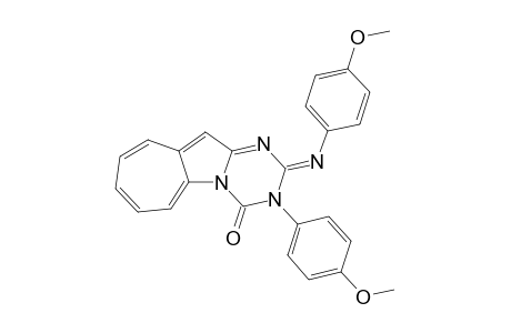 2-(p-Methoxyphenyl)imino-3-(p-methoxyphenyl)-2,3,4,4a-tetrahydro-1,3,4a-triazabenz[a]azulen-4-one