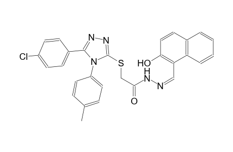 acetic acid, [[5-(4-chlorophenyl)-4-(4-methylphenyl)-4H-1,2,4-triazol-3-yl]thio]-, 2-[(Z)-(2-hydroxy-1-naphthalenyl)methylidene]hydrazide