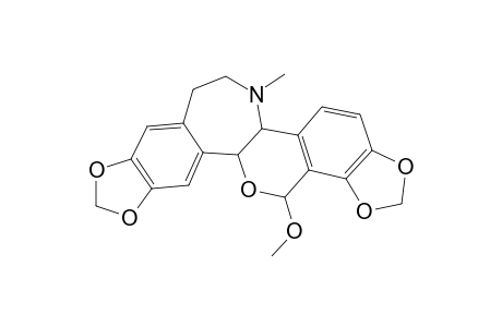 Rheadan, 8-methoxy-16-methyl-2,3:10,11-bis[methylenebis(oxy)]-, (8.beta.)-