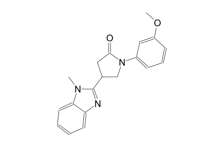 1-(3-methoxyphenyl)-4-(1-methyl-1H-benzimidazol-2-yl)-2-pyrrolidinone