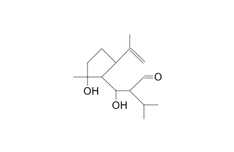 (2S,3S)-3-Hydroxy-3(<1R,2S,5R>-2-hydroxy-2-methyl-5-<1-methyl-ethenyl>-cyclopentyl)-2-isopropyl-propanal;apoechinadiol