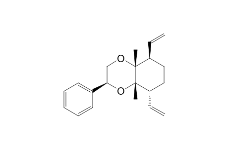 (3S,4aS,5R,8R,8aR)-4a,8a-dimethyl-3-phenyl-5,8-divinyl-2,3,5,6,7,8-hexahydrobenzo[b][1,4]dioxin