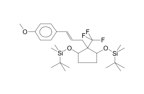 2-{3-[4-METHOXYPHENYL]PROP-2-ENYL}-2-TRIFLUOROMETHYLCYCLOPENTANE-1,3-DIOL BIS(TERT-BUTYLDIMETHYLSILYL ETHER) (ISOMER MIXTURE)