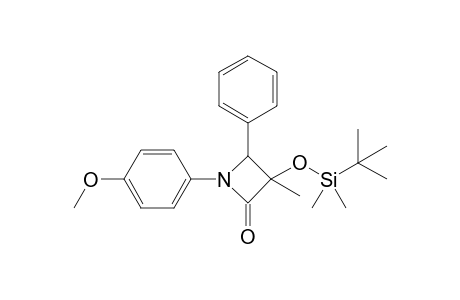 3-Methyl-3-tert-butyldimethylsiloxy-4-phenyl-N-(p-methoxyphenyl)azetidinone