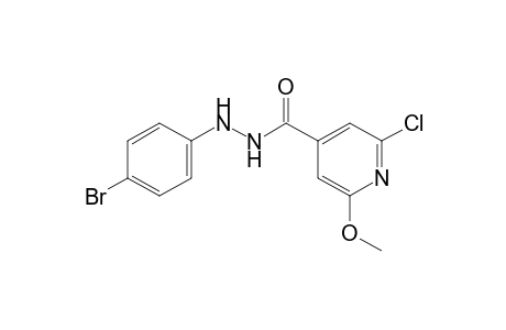2-chloro-6-methoxyisonicotinic acid, 2-(p-bromophenyl)hydrazide