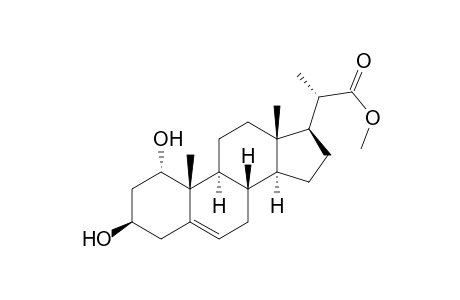 Pregn-5-ene-20-carboxylic acid, 1,3-dihydroxy-, methyl ester, (1.alpha.,3.beta.,20S)-