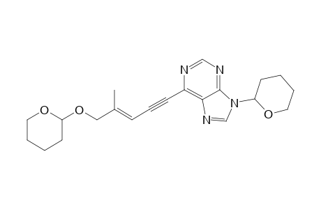 6-[(E)-4-methyl-5-(2-oxanyloxy)pent-3-en-1-ynyl]-9-(2-oxanyl)purine
