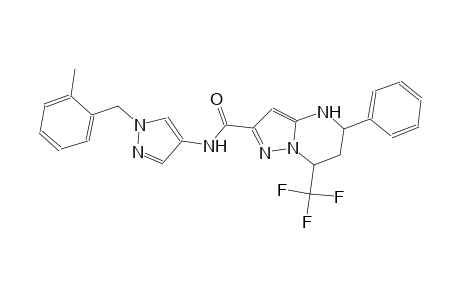 N-[1-(2-methylbenzyl)-1H-pyrazol-4-yl]-5-phenyl-7-(trifluoromethyl)-4,5,6,7-tetrahydropyrazolo[1,5-a]pyrimidine-2-carboxamide