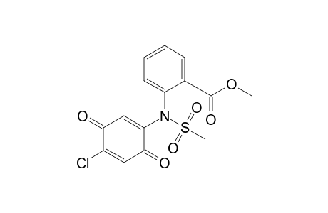 5-Chloro-2-(N-mesyl-2-methoxycarbonylanilino)-1,4-benzoquinone