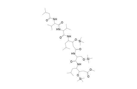 Methyl 12,20-diisobutyl-6,9-diisopropyl-2-methyl-4,7,10,15,18-pentaoxo-13,21-bis[(trimethylsilyl)oxy]-17-([(trimethylsilyl)oxy]methyl)-5,8,11,16,19-pentaazatricosan-23-oate