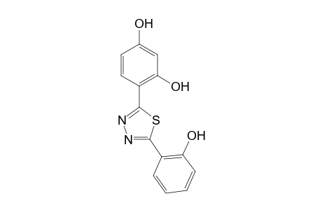 2-(2,4-Dihydroxyphenyl)-5-(2-hydroxyphenyl)-1,3,4-thiadiazole