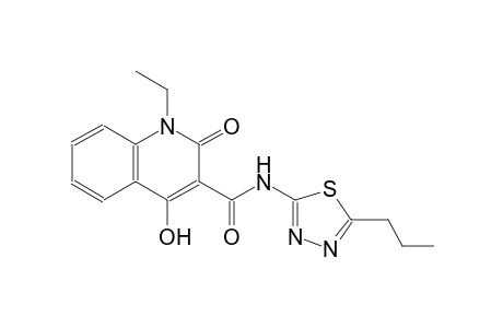 1-ethyl-4-hydroxy-2-oxo-N-(5-propyl-1,3,4-thiadiazol-2-yl)-1,2-dihydro-3-quinolinecarboxamide