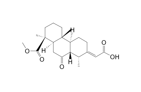 (2E)-2-[(1R,4aS,4bR,8S,8aR,10aS)-8-carbomethoxy-10-keto-1,4b,8-trimethyl-1,3,4,4a,5,6,7,8a,9,10a-decahydrophenanthren-2-ylidene]acetic acid