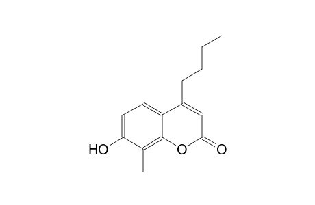 2H-1-benzopyran-2-one, 4-butyl-7-hydroxy-8-methyl-