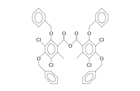 2,4-Dibenzyloxy-3,5-dichloro-6-methyl-benzoic acid, anhydride