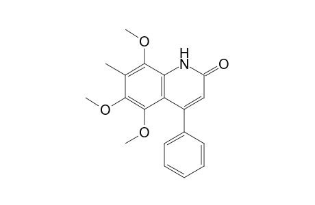 5,6,8-Trimethoxy-7-methyl-4-phenyl-2(1H)-quinolinone