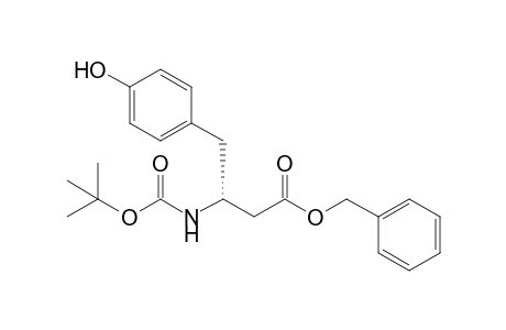 4-(4'-Hydroxyphenyl)-3R-[(t-butoxycarbonyl)amino]-butanoic acid - Benzyl ester