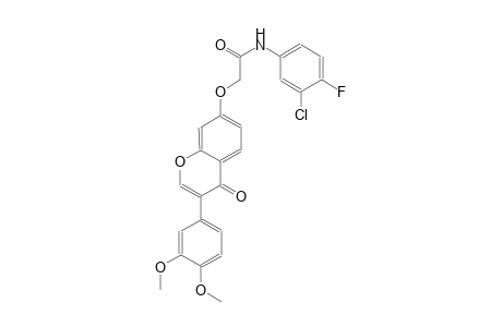 acetamide, N-(3-chloro-4-fluorophenyl)-2-[[3-(3,4-dimethoxyphenyl)-4-oxo-4H-1-benzopyran-7-yl]oxy]-