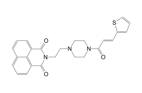 2-(2-{4-[(2E)-3-(2-thienyl)-2-propenoyl]-1-piperazinyl}ethyl)-1H-benzo[de]isoquinoline-1,3(2H)-dione