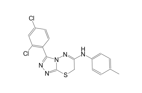 7H-[1,2,4]triazolo[3,4-b][1,3,4]thiadiazin-6-amine, 3-(2,4-dichlorophenyl)-N-(4-methylphenyl)-
