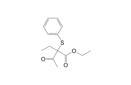 Butanoic acid, 2-ethyl-3-oxo-2-(phenylthio)-, ethyl ester