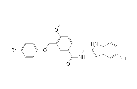 3-[(4-bromophenoxy)methyl]-N-[(5-chloro-1H-indol-2-yl)methyl]-4-methoxybenzamide