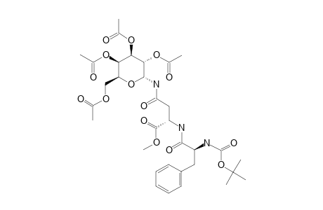 N-TERT.-BUTOXYCARBONYL-L-PHENYLALANYL-N(GAMMA)-(2,3,4,6-TETRA-O-ACETYL-ALPHA-D-GALACTOPYRANOSYL)-L-ASPARAGINE-METHYLESTER