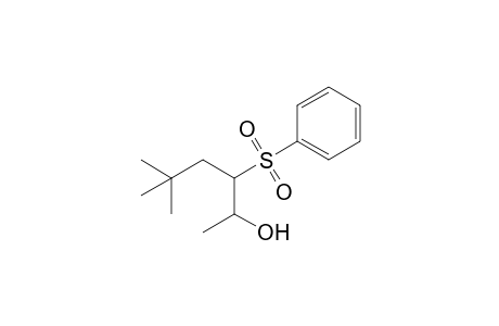 syn-5,5-Dimethyl-3-(phenylsulfonyl)-2-hexanol