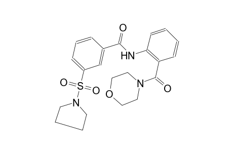 benzamide, N-[2-(4-morpholinylcarbonyl)phenyl]-3-(1-pyrrolidinylsulfonyl)-