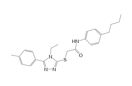 N-(4-butylphenyl)-2-{[4-ethyl-5-(4-methylphenyl)-4H-1,2,4-triazol-3-yl]sulfanyl}acetamide