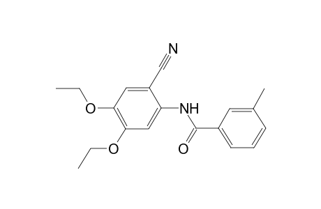 Benzamide, N-(2-cyano-4,5-diethoxyphenyl)-3-methyl-