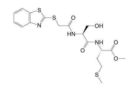 2-Benzothiazolylthioacetyl L-serinyl L-methionine methyl ester