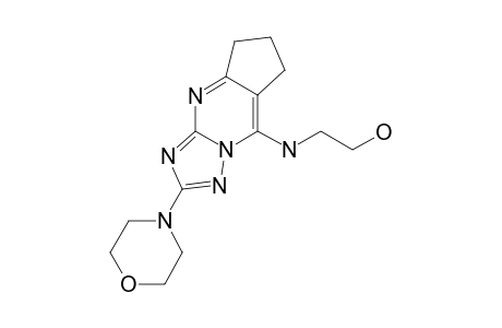 5-(2-HYDROXYETHYL)-AMINO-2-(MORPHOLIN-4-YL)-CYCLOPENTA-[D]-[1,2,4]-TRIAZOLO-[1,5-A]-PYRIMIDINE