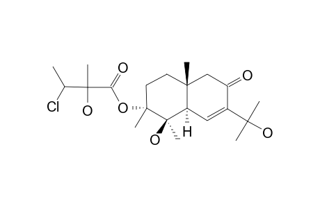 DEACETOXY-3'-CHLORO-2'-HYDROXYARGUTICININ