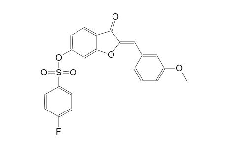 benzenesulfonic acid, 4-fluoro-, (2Z)-2,3-dihydro-2-[(3-methoxyphenyl)methylene]-3-oxobenzofuranyl ester