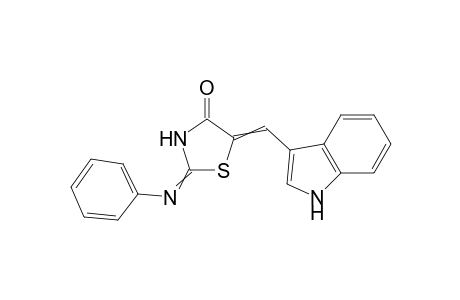 2-phenylimino 5-(1H-indol-3-yl)methylene-1,3-thiazolidin-4-one