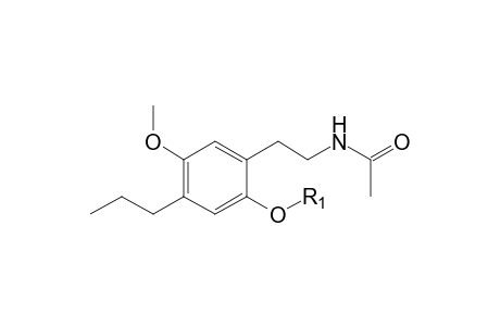 2C-P-M (O-demethyl-N-acetyl-glucuronide) isomer 2 MS2