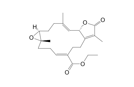 (+)-12-ETHOXYCARBONYL-(11Z)-SARCOPHINE