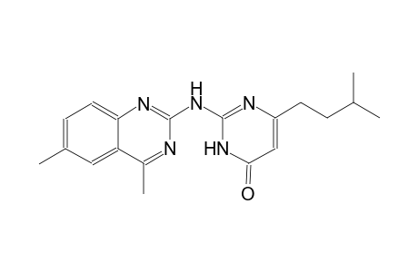 4(3H)-pyrimidinone, 2-[(4,6-dimethyl-2-quinazolinyl)amino]-6-(3-methylbutyl)-