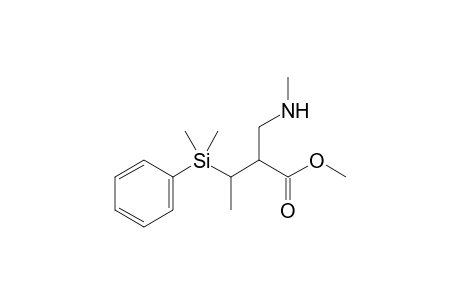 Methyl 3-dimethyl(phenyl)silyl-2-(N-methylaminomethyl)butanoate