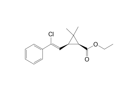 (1S,3S)-3-[(Z)-2-chloro-2-phenyl-vinyl]-2,2-dimethyl-cyclopropanecarboxylic acid ethyl ester