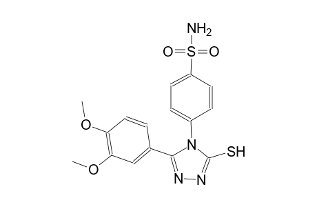 4-[3-(3,4-dimethoxyphenyl)-5-sulfanyl-4H-1,2,4-triazol-4-yl]benzenesulfonamide